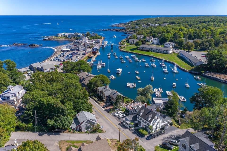 Aerial view of Perkins Cove